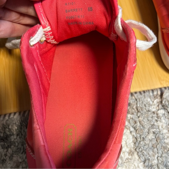 Coach Barrett Women Pink Sneakers Size 8B - Picture 7 of 10
